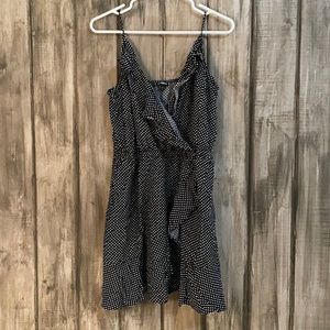 Express large polka dot tank top tunic length